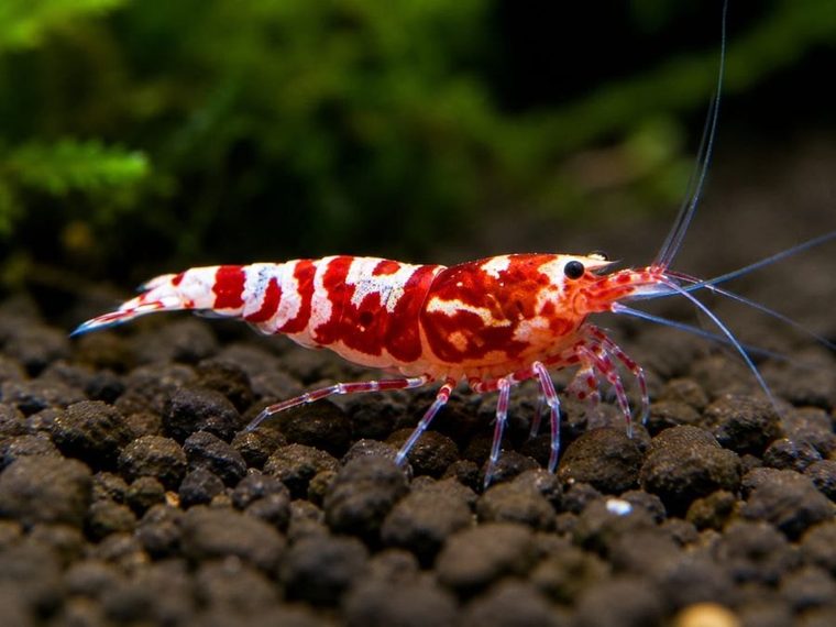 Red Fancy Tiger Garnaal — Caridina cantonensis